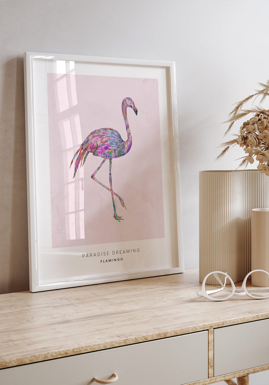 Affiche Illustration Flamingo