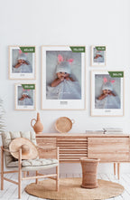 Personalisiertes Baby-Geburtsposter mit Bild und Namen Postergrößen
