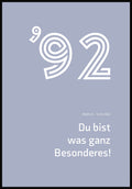 Du bist was ganz besonderes Poster Blau