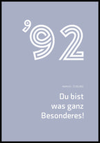 Du bist was ganz besonderes Poster Blau