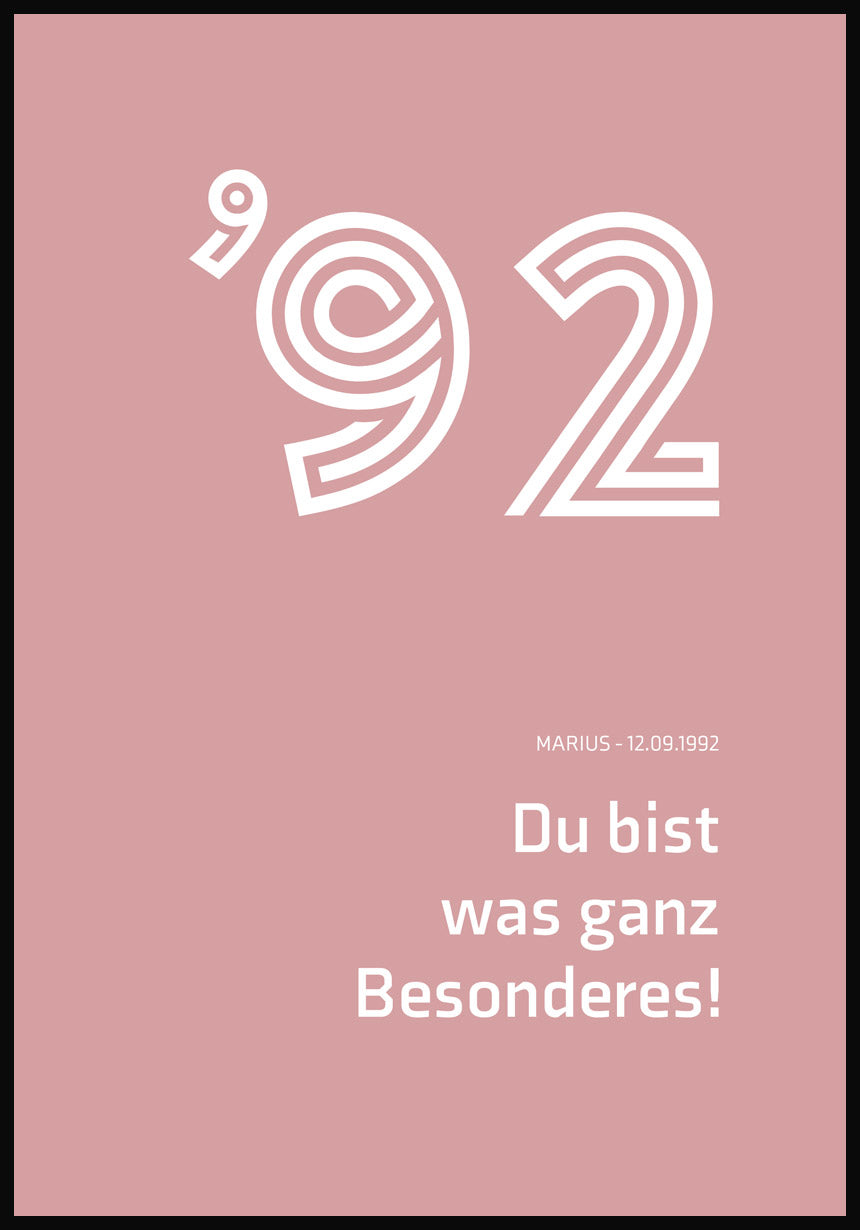 Du bist was ganz besonderes Poster Rot