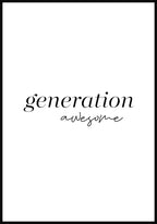 Generation awesome posters