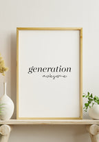 Generation awesome poster beautiful writing