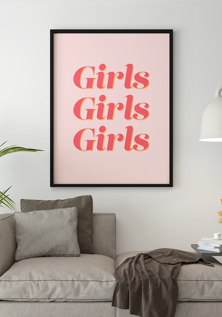 Poster Girls girls girls over the sofa
