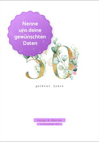 Goldene Hochzeit - Personalisierbares Poster personalisierbar