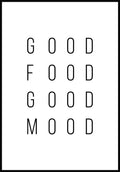 Poster Good food good mood