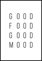 Poster Good food good mood