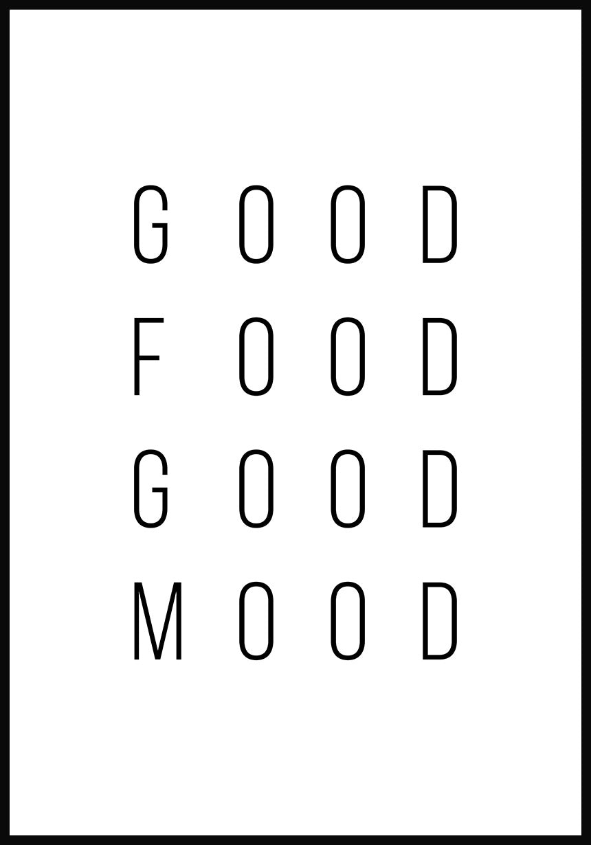 Poster Good food good mood