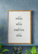 Spruch Poster good time black-white in front of concrete wall