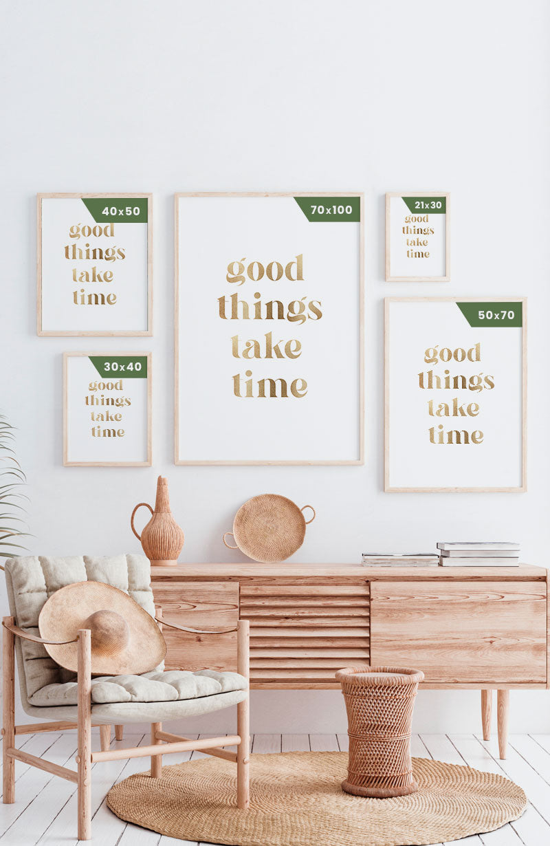 Poster good things take time posters