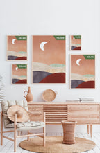 Poster dunes at night Poster Size