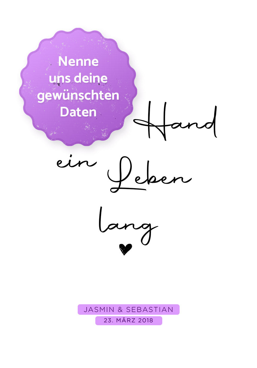 Hand in Hand ein Leben lang Poster Daten
