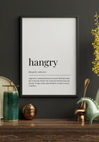 Hangry humorous poster