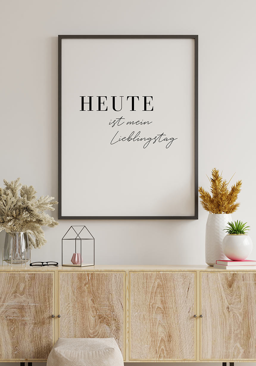 Today is my love day poster wall decoration