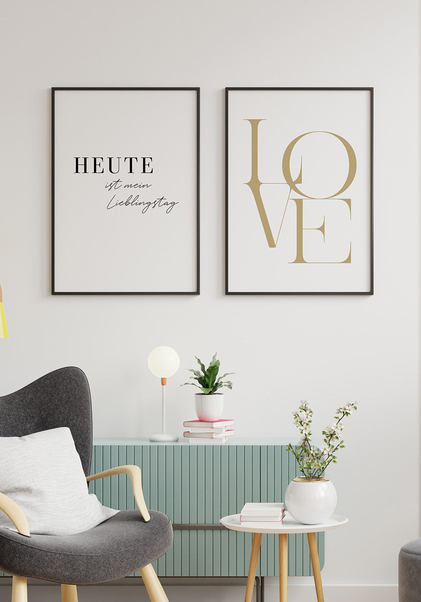 Today Is My Love Day Poster Image Wall