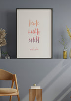 Poster today nothing experiences beautiful in front of grey wall