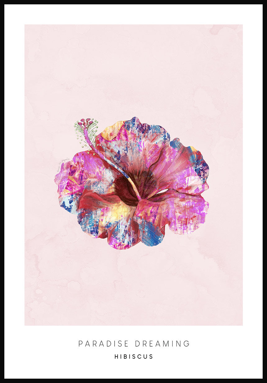 Poster Hibiskus bloom tropical