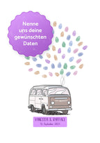 Personalisierbares Fingerabdruck-Poster Van personalisiert