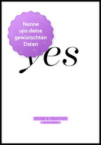 Yes personalisierbares Poster personalisiert