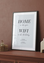 Poster home is where your wifi connects automatically Bkau