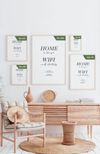 Poster home is where your wifi connects automatically Postergrößen