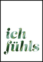 Spruch Poster I feel green