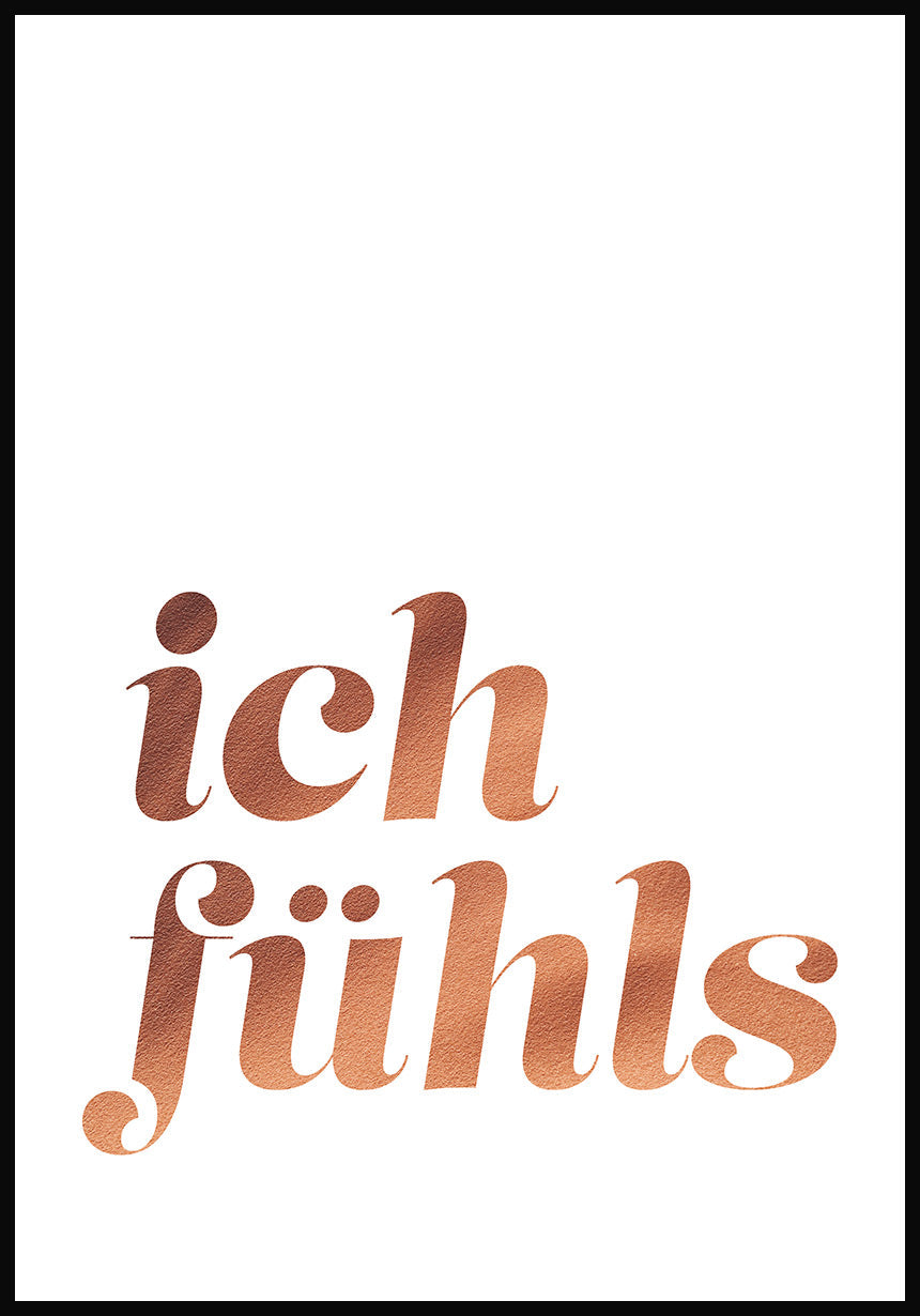 Spruch Poster I feel pink