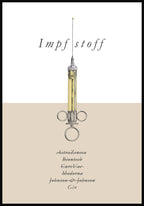 Corona Vintage Poster Vaccines
