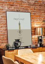 Corona Vintage Poster Vaporizer in the Living Room