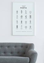 Poster Illustration Pasta scenes via sofa