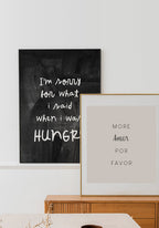 Poster Im sorry for what I said when I was hungry as a picture wall