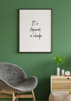 It`s Aperol o' clock poster beautiful writing