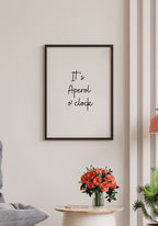 It`s Aperol o' clock poster with picture frame