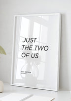 Just the two of us - personalisiertes Poster für den Partner