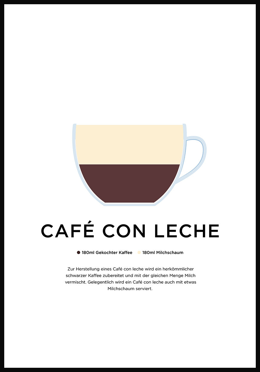Café con leche poster