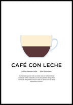 Café con leche poster