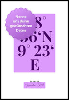 Koordinaten mit Familienname Poster deine Daten