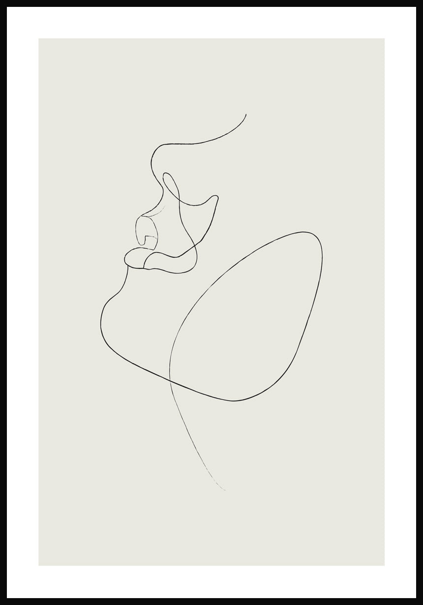 Line Art Poster face