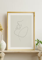 Line Art Poster face