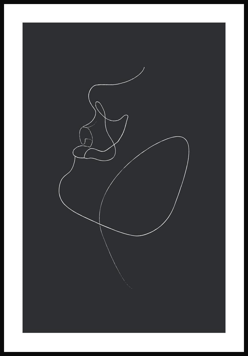 Line Art Poster 'Look Up'