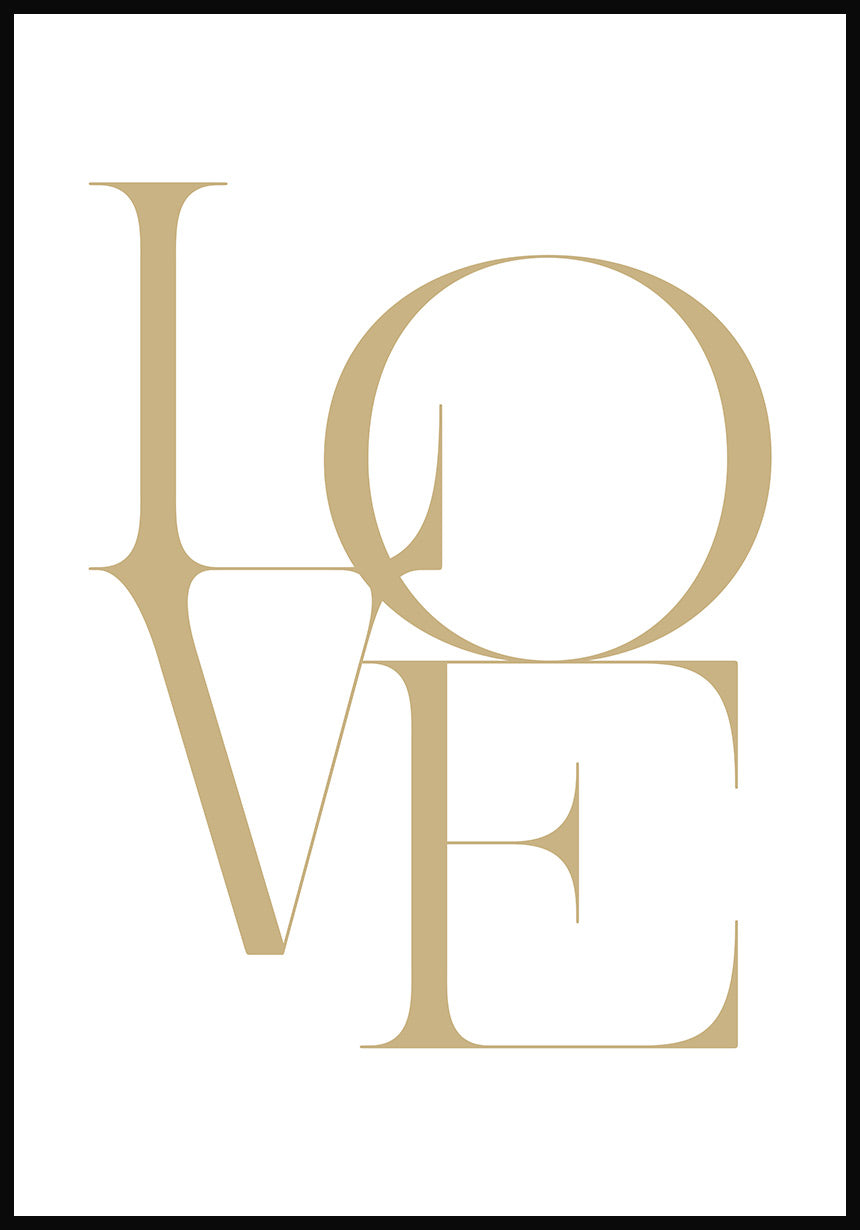 Love Typography poster