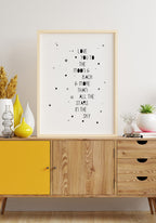 Spruch Poster love you to the moon and back in the living room