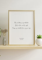 Lyric Poster Green Day Good riddance in wooden frame