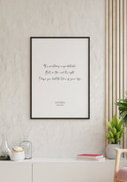 Lyric Poster Green Day Good riddance in the living room