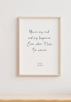 Lyric Poster John Legend All of me on white wall