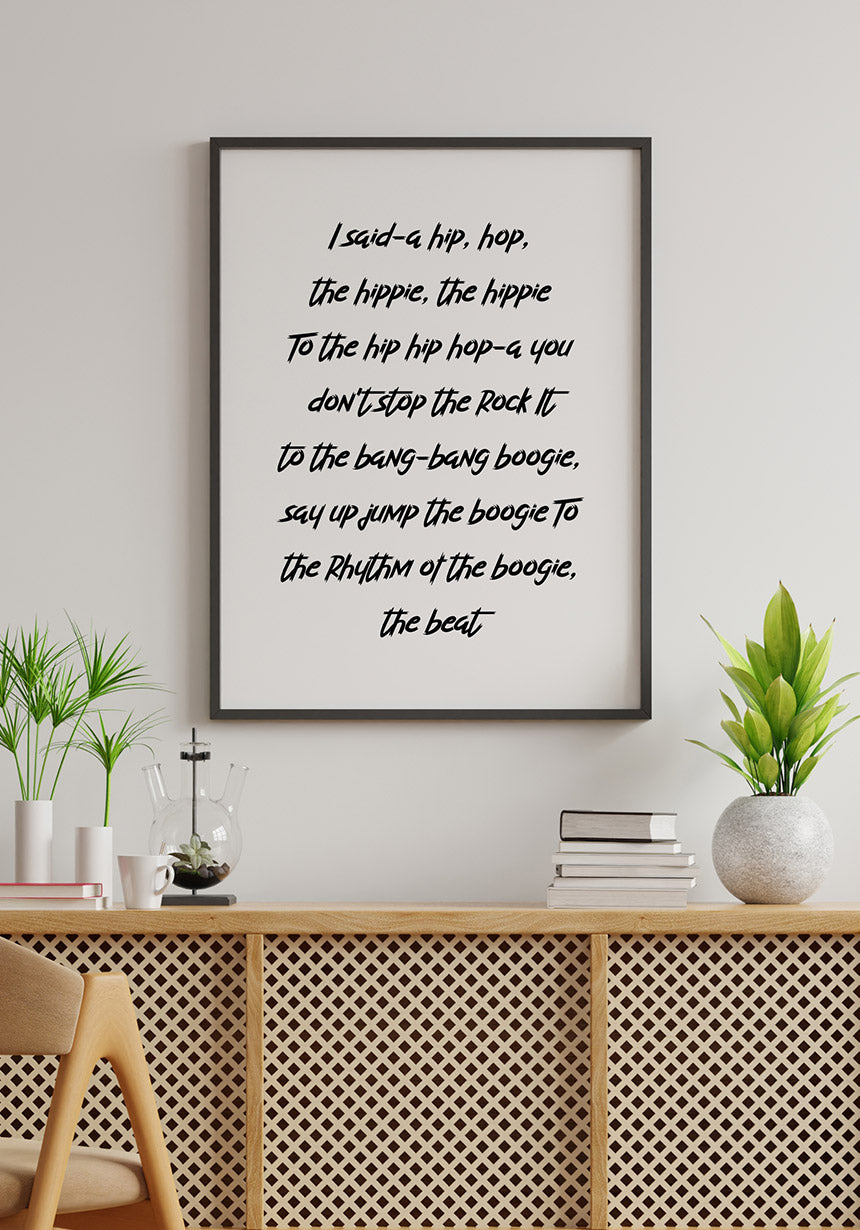 Poster lyrics rappers delight the sugarhill gang in the living room