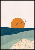 Poster Sea and beach Luna e sole