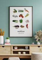 Vegetables Poster Living room