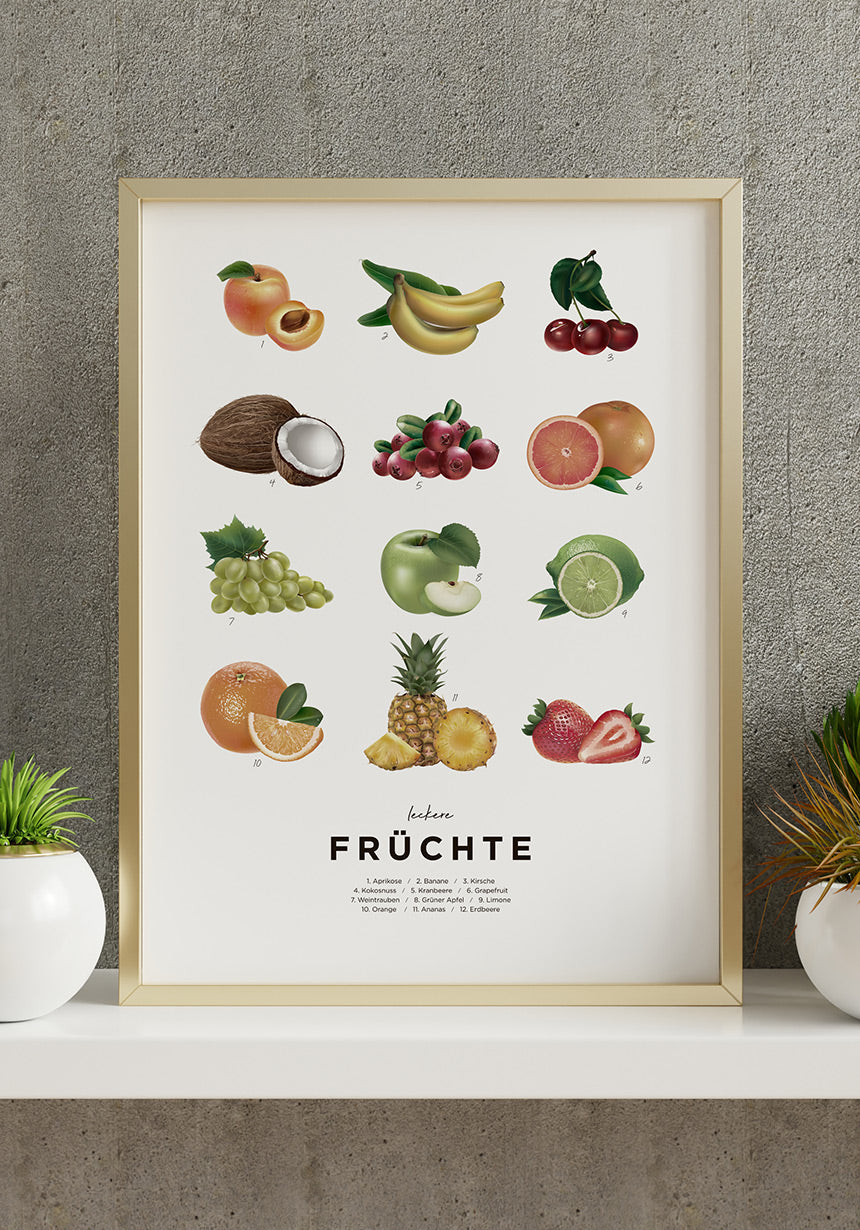 Delicious Fruit Poster for Home