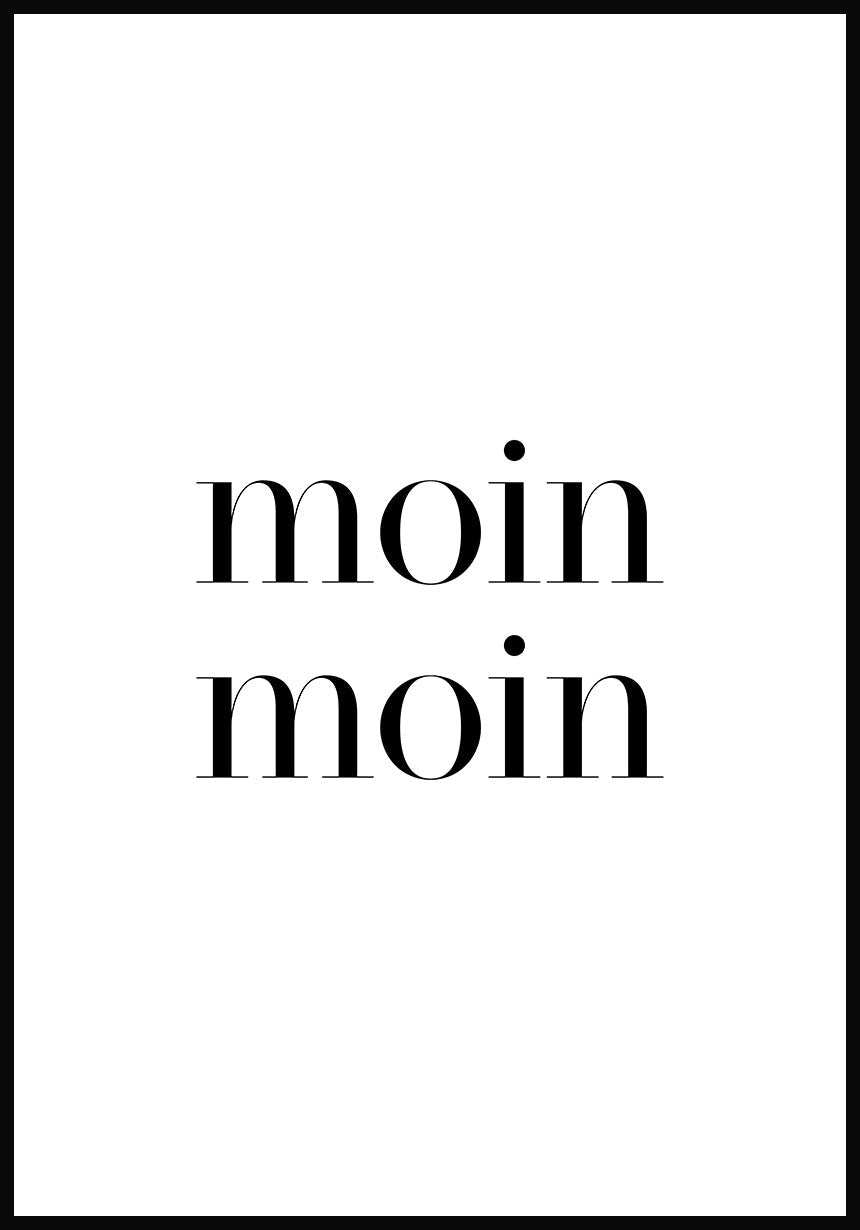 Poster moin moin typography